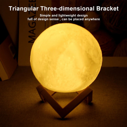 Moon-shaped night lamp